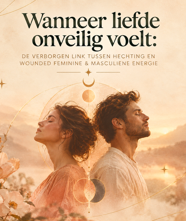 Wanneer liefde onveilig voelt.
De verborgen link tussen hechting en wounded feminine & masculien energie